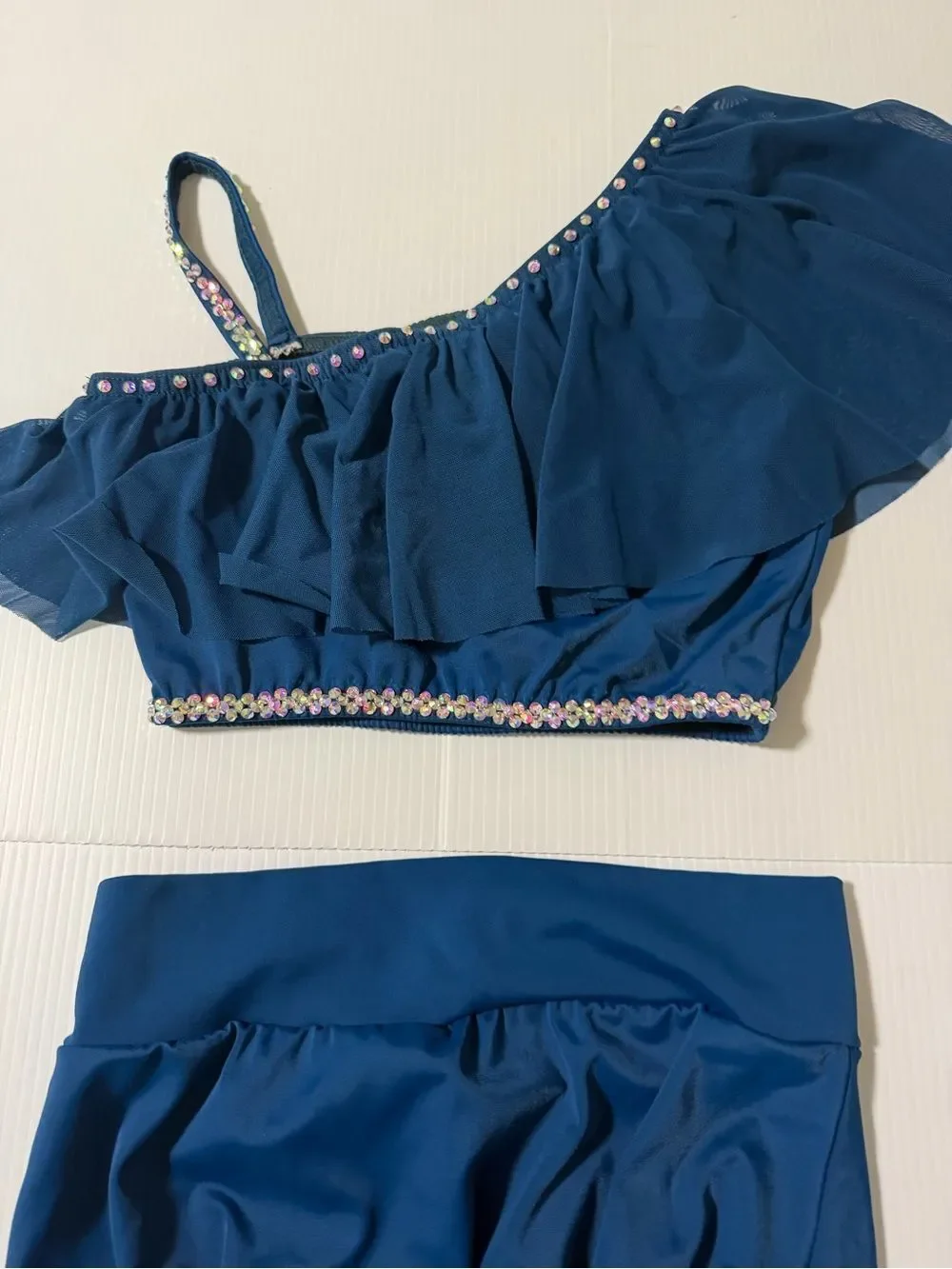 Kelle dance costume contemporary lyrical blue WILDEST DREAMS pants set 3669 teen